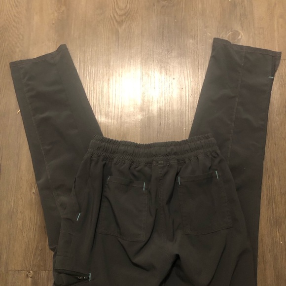 Scrub Star Womens Gray Thread Drawstring Cargo Medical Pockets Pants Size XS - Picture 4 of 15